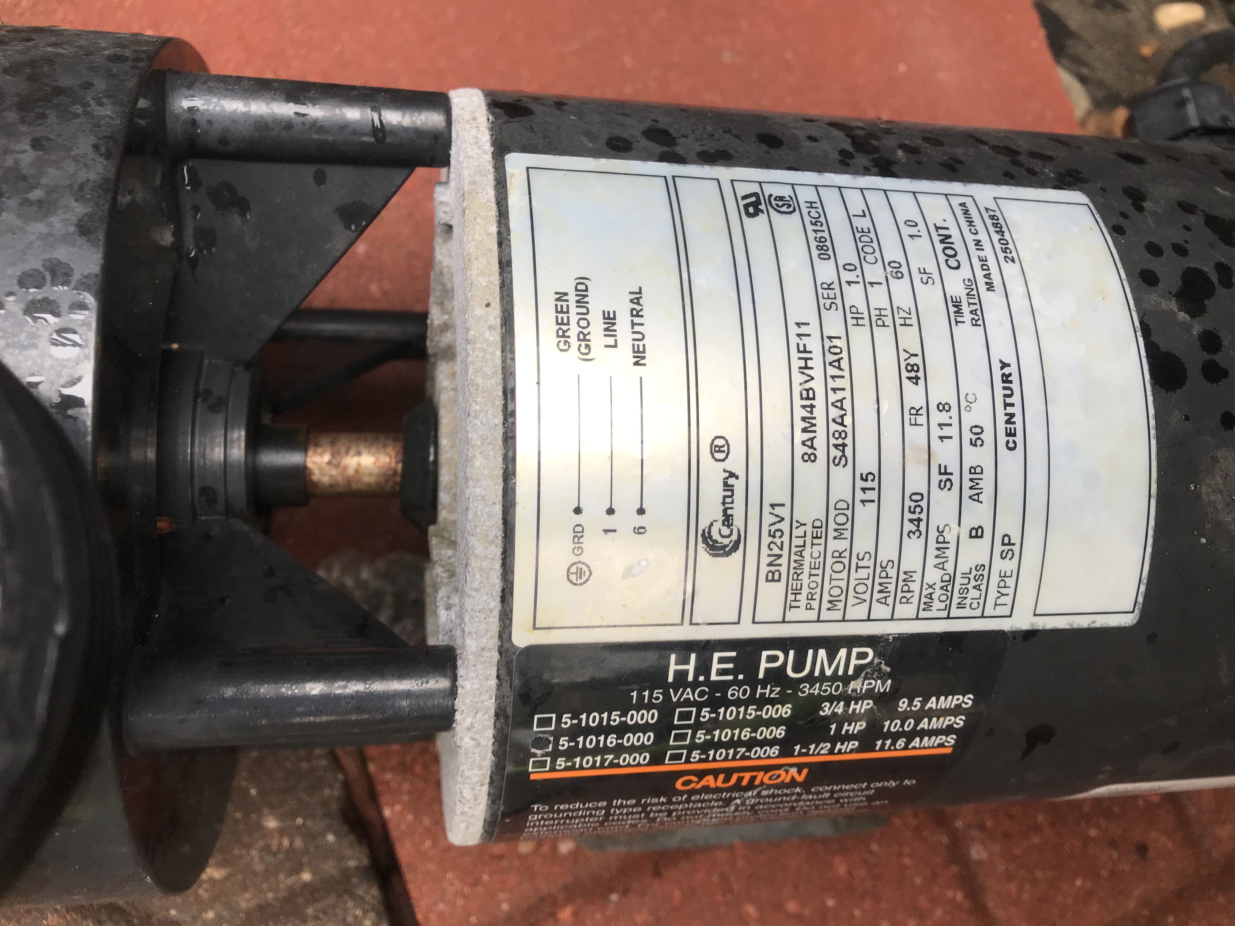 Pureline 1.0 HP Pure Pro XL Pump, Above Ground Pool, Single Speed, 115 Volt - PL1501