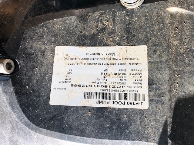 Pureline 1.5 H.P In Ground Pool Pump - PL1601