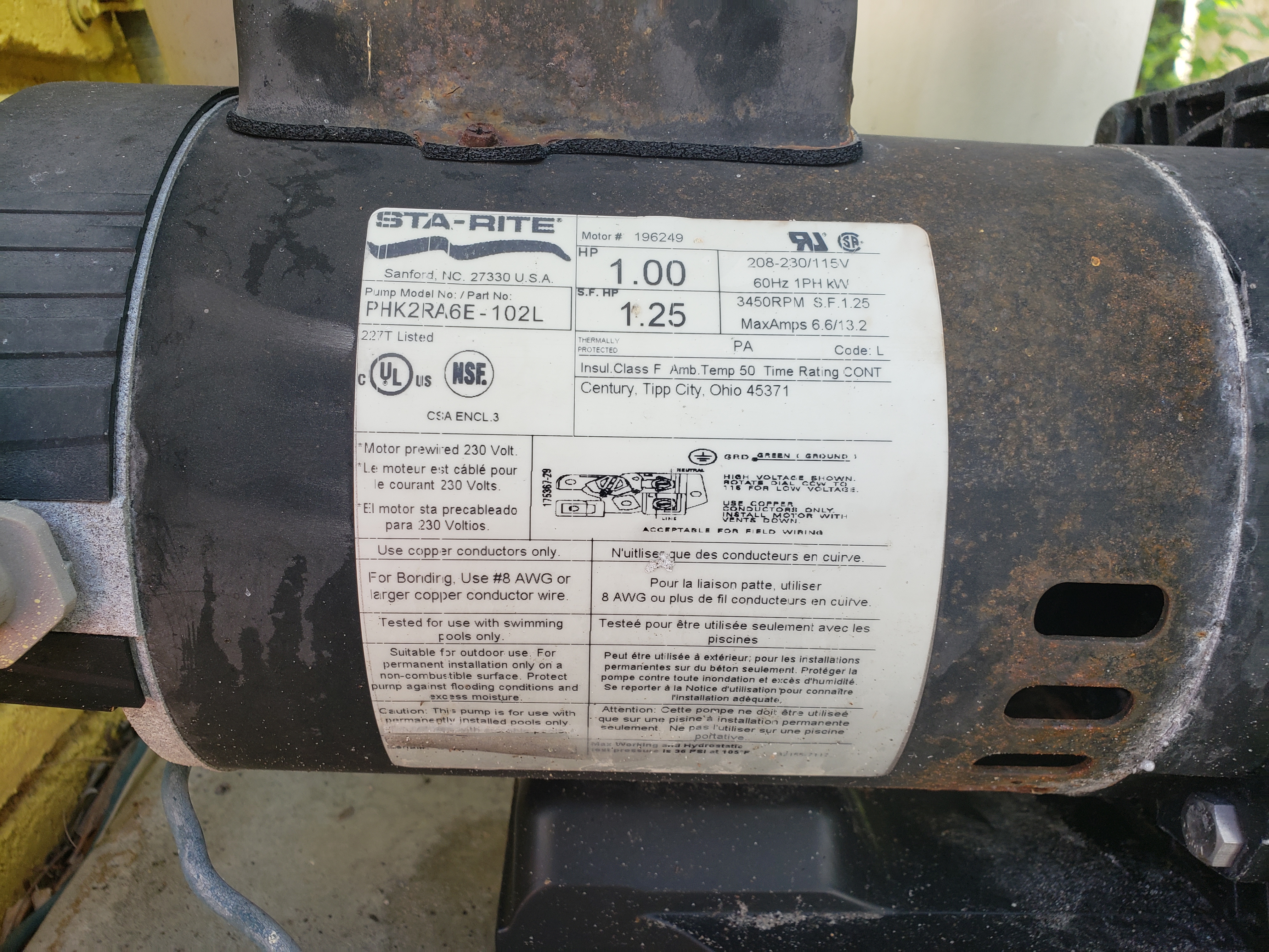 Pureline 1.5 H.P In Ground Pool Pump - PL1601