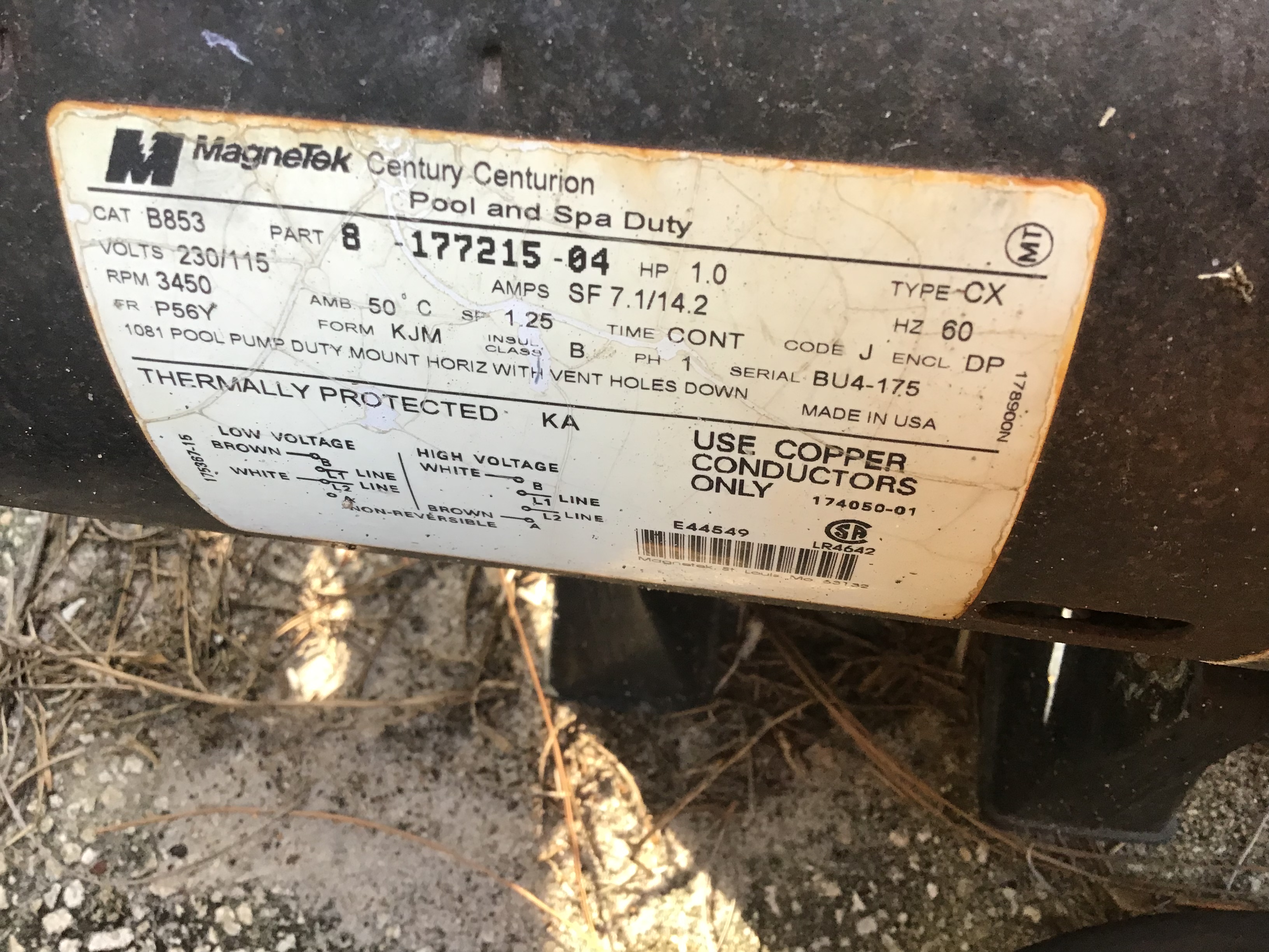 Pureline 1.5 H.P In Ground Pool Pump - PL1601