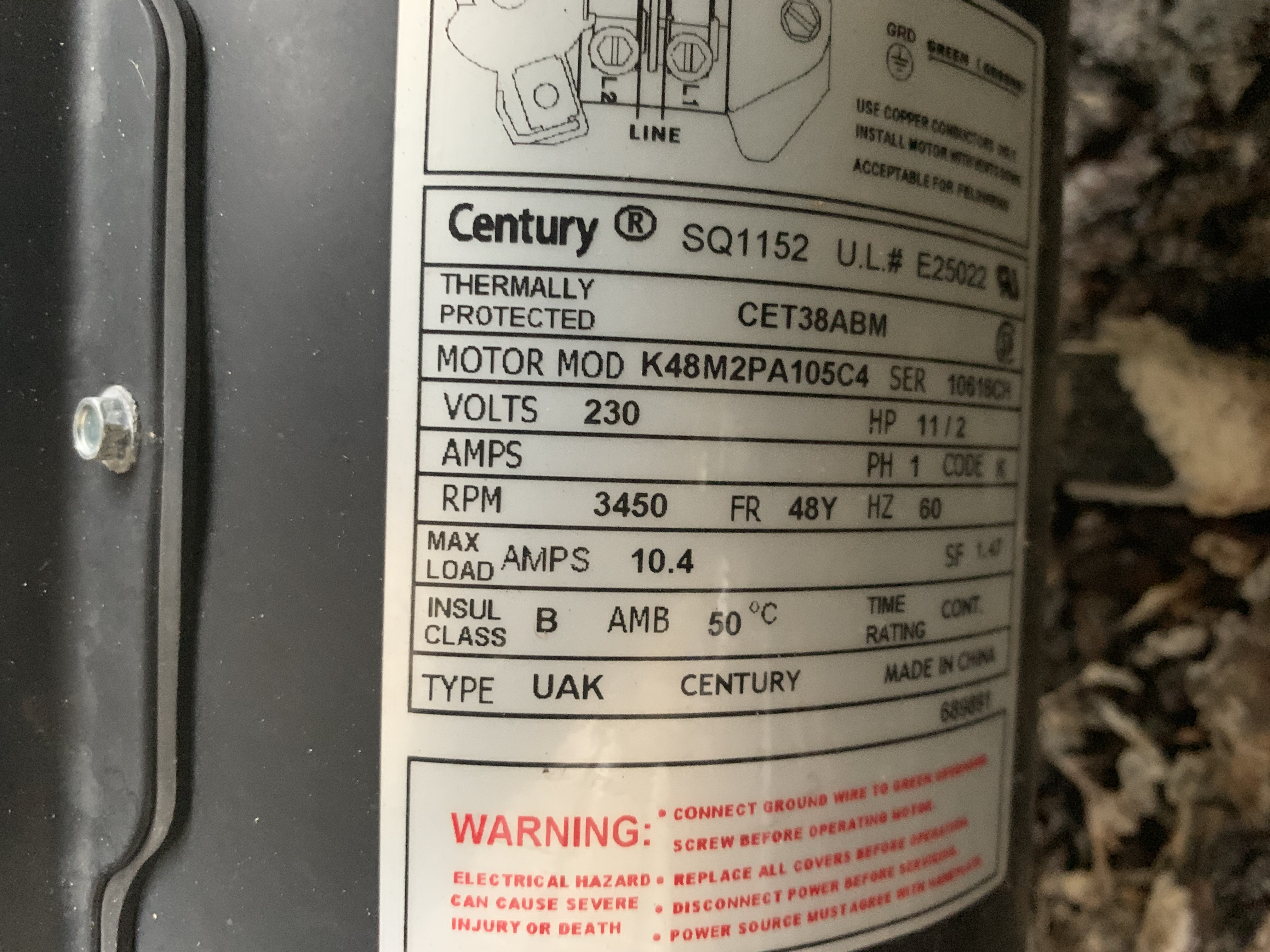 Pureline 1.5 H.P In Ground Pool Pump - PL1601