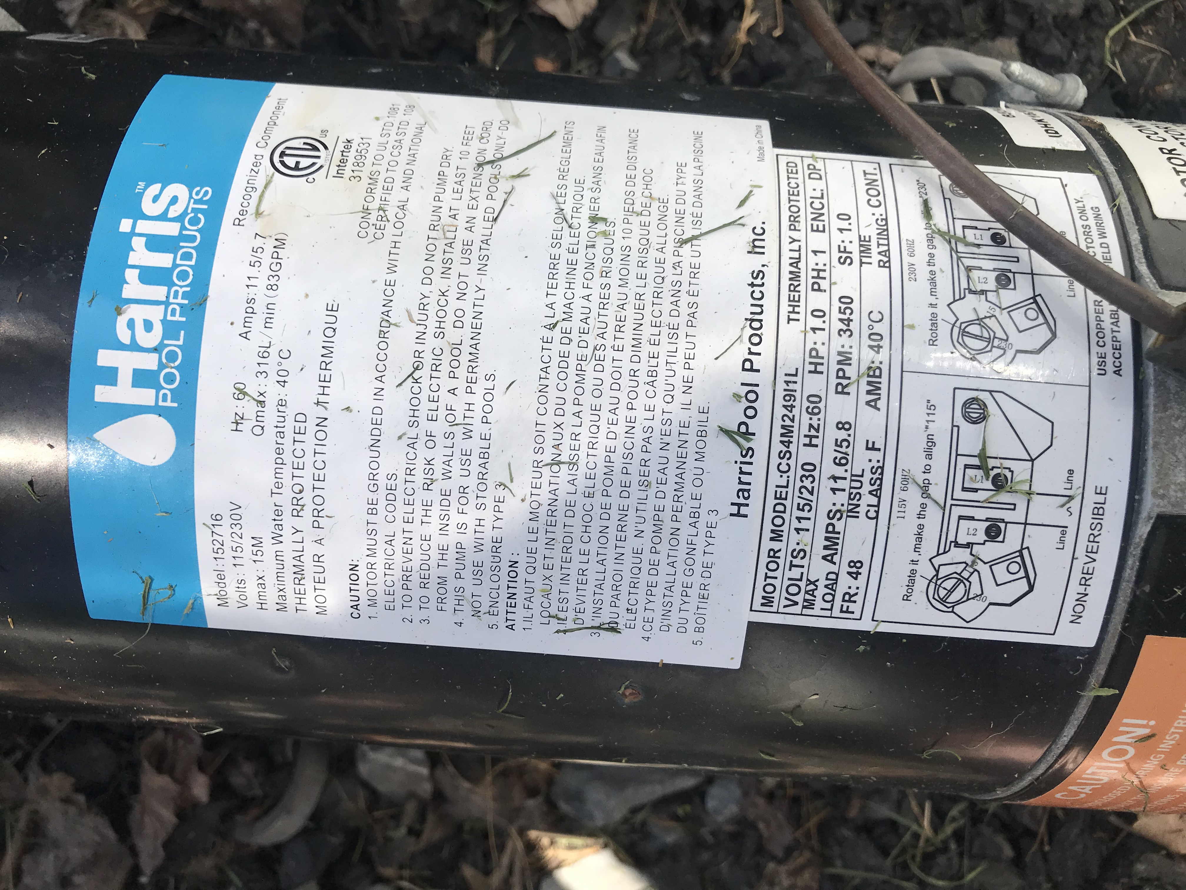 Pureline 1.5 H.P In Ground Pool Pump - PL1601