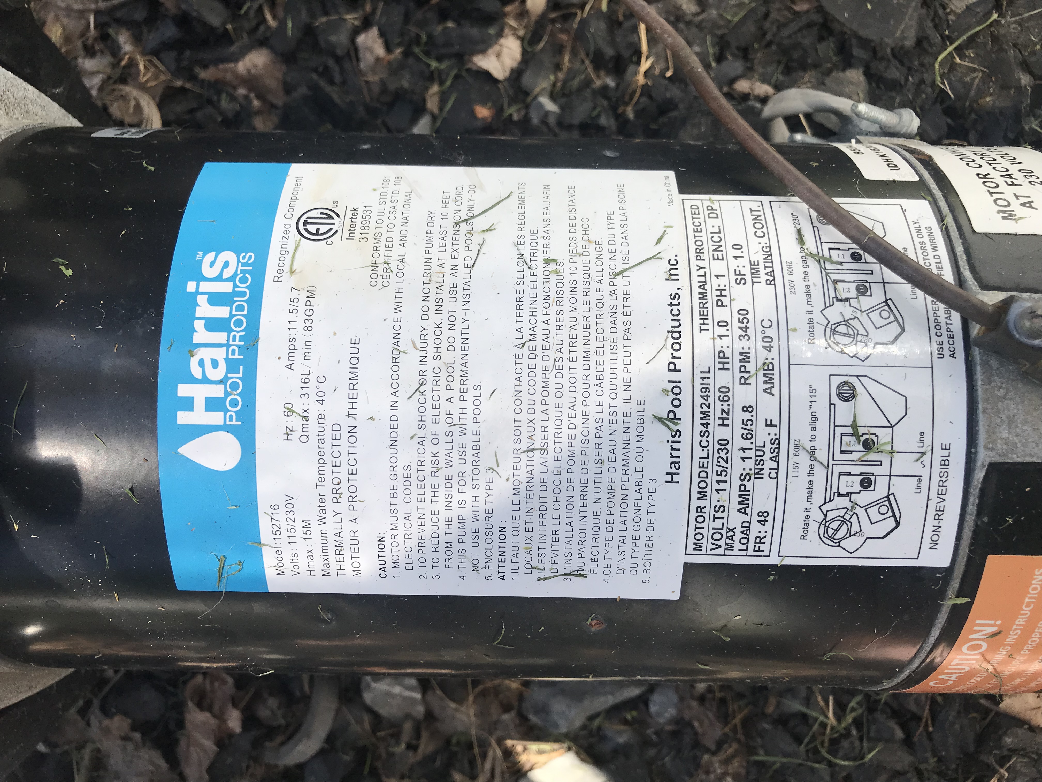 Pureline 1.5 H.P In Ground Pool Pump - PL1601