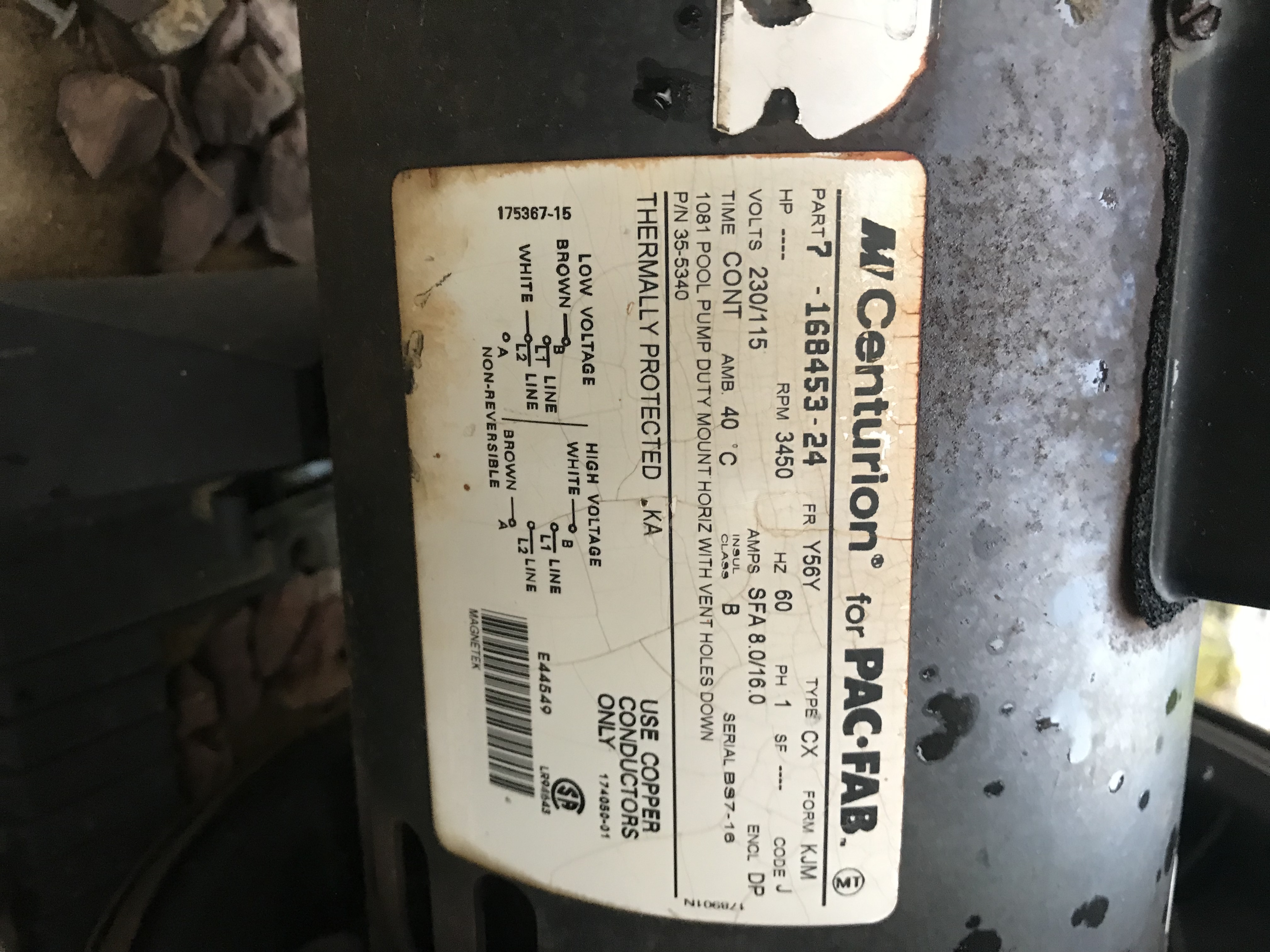 Pureline 1.5 H.P In Ground Pool Pump - PL1601