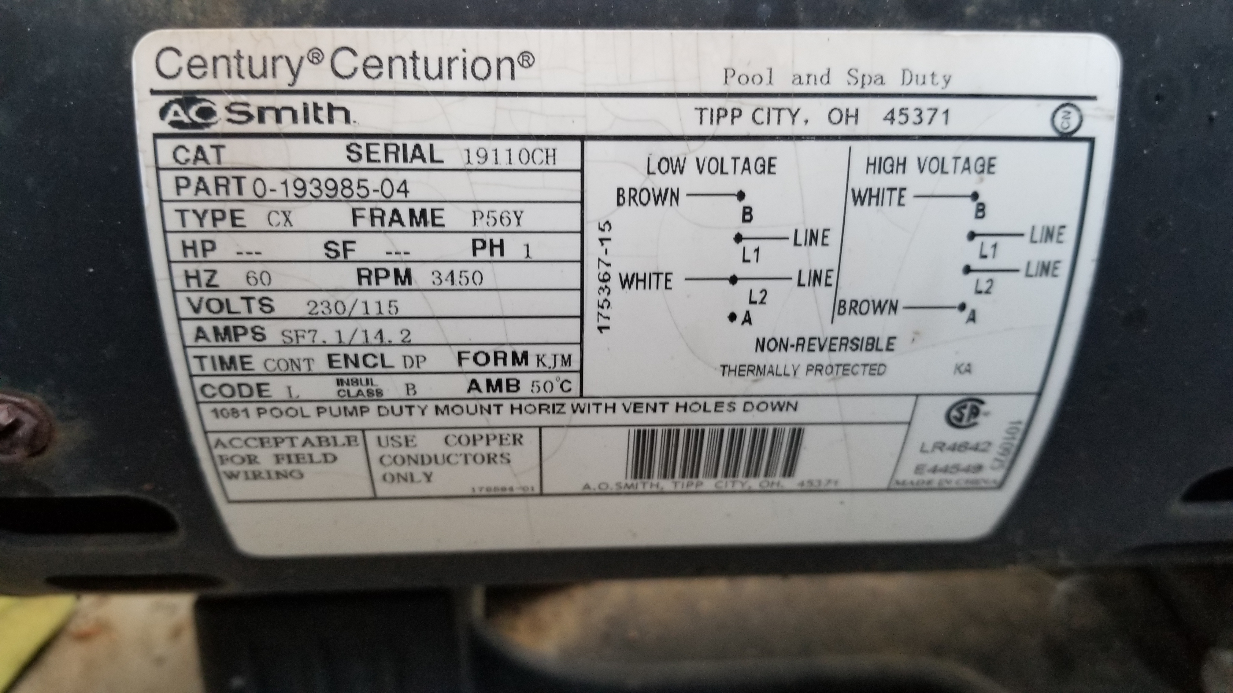 Pureline Prime Pool Pump 1 HP - PL2601