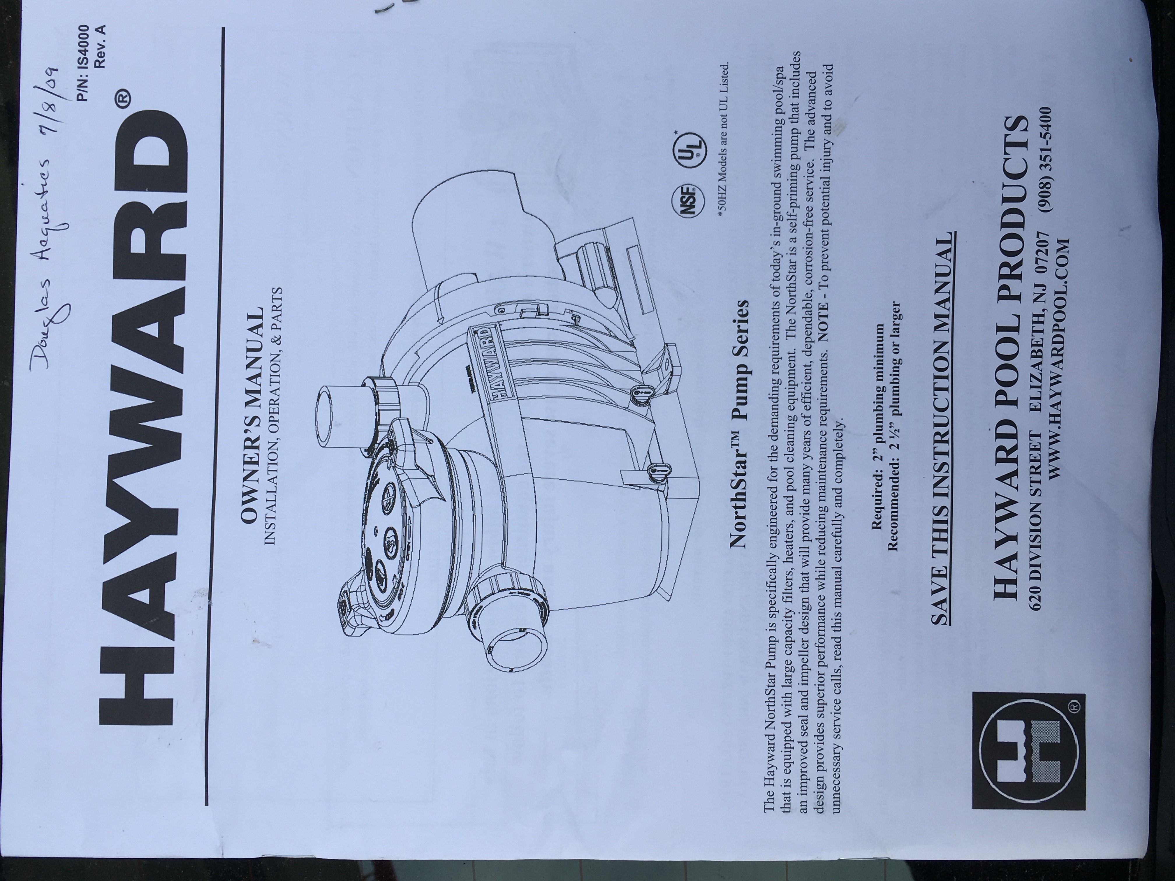 Pureline Prime Pool Pump 1 HP - PL2601