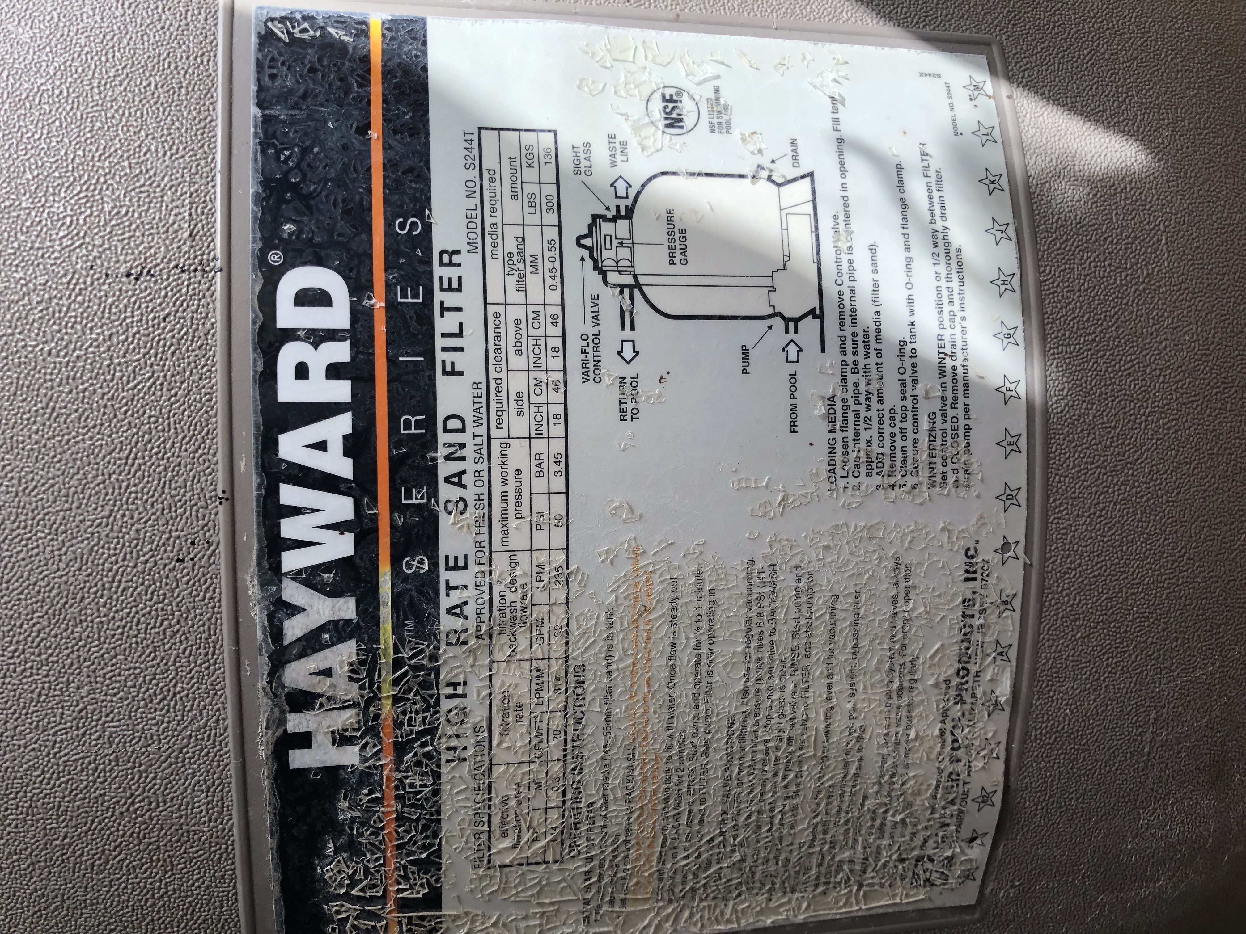 SP0714T 1.5" Vari-Flo XL Top Mount Valve for Hayward Sand Filters | By Pureline | PL0714