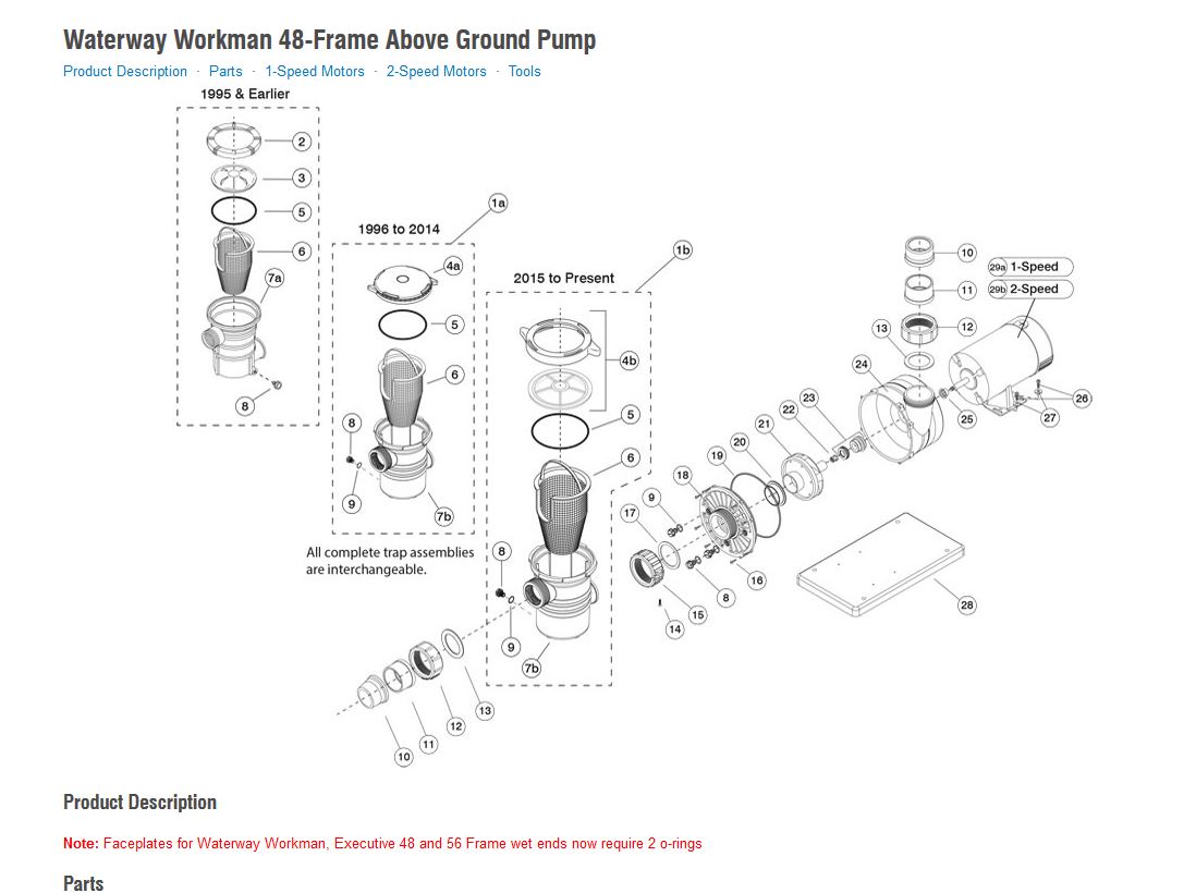 Waterway TRAP, WORKMAN 2" FPT 2" BUT x 2" UNION FLANGE (319-5300)