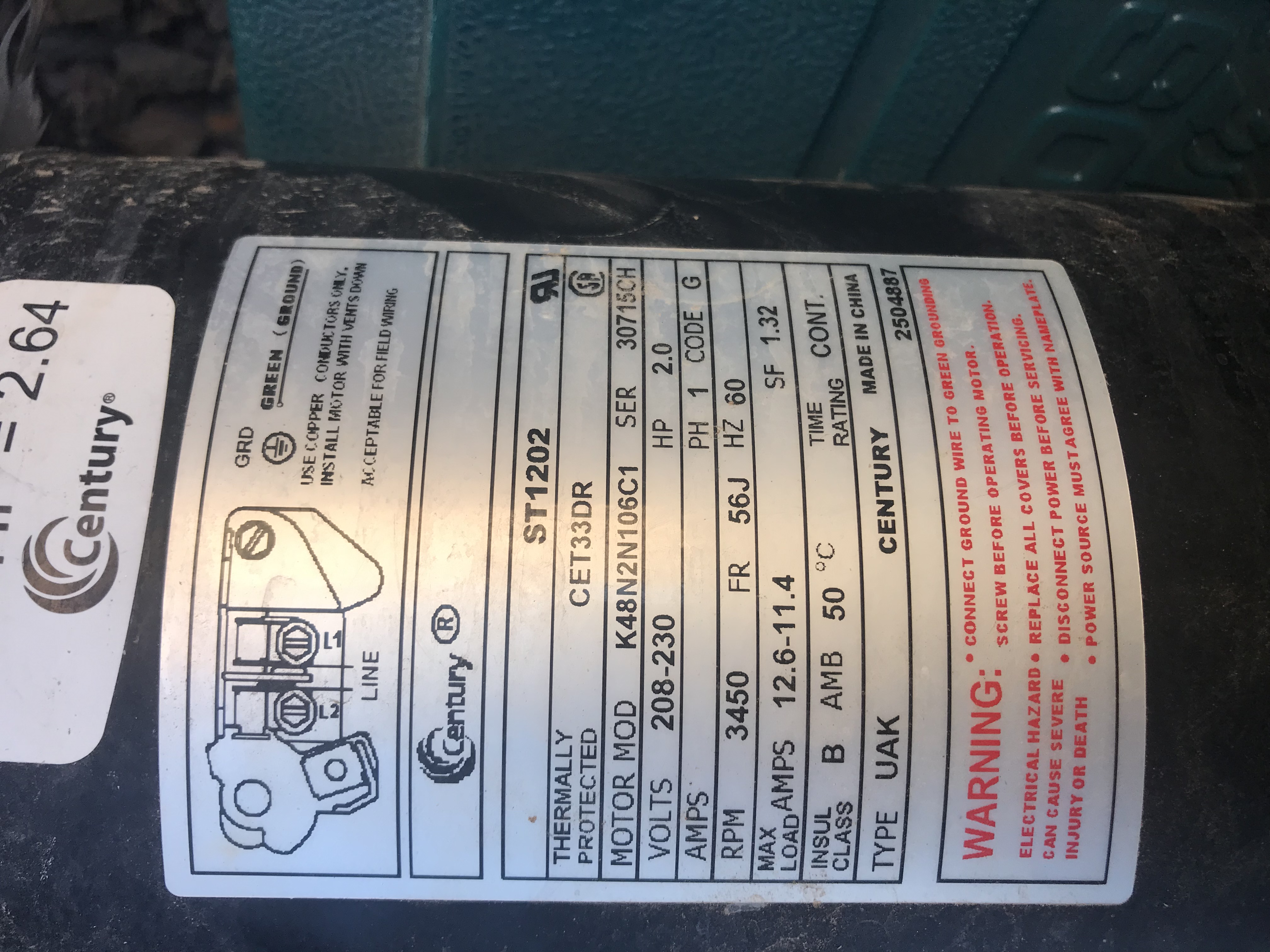 Pool Pump Run Capacitor, 30 MFD, 2444 - 5VR0303