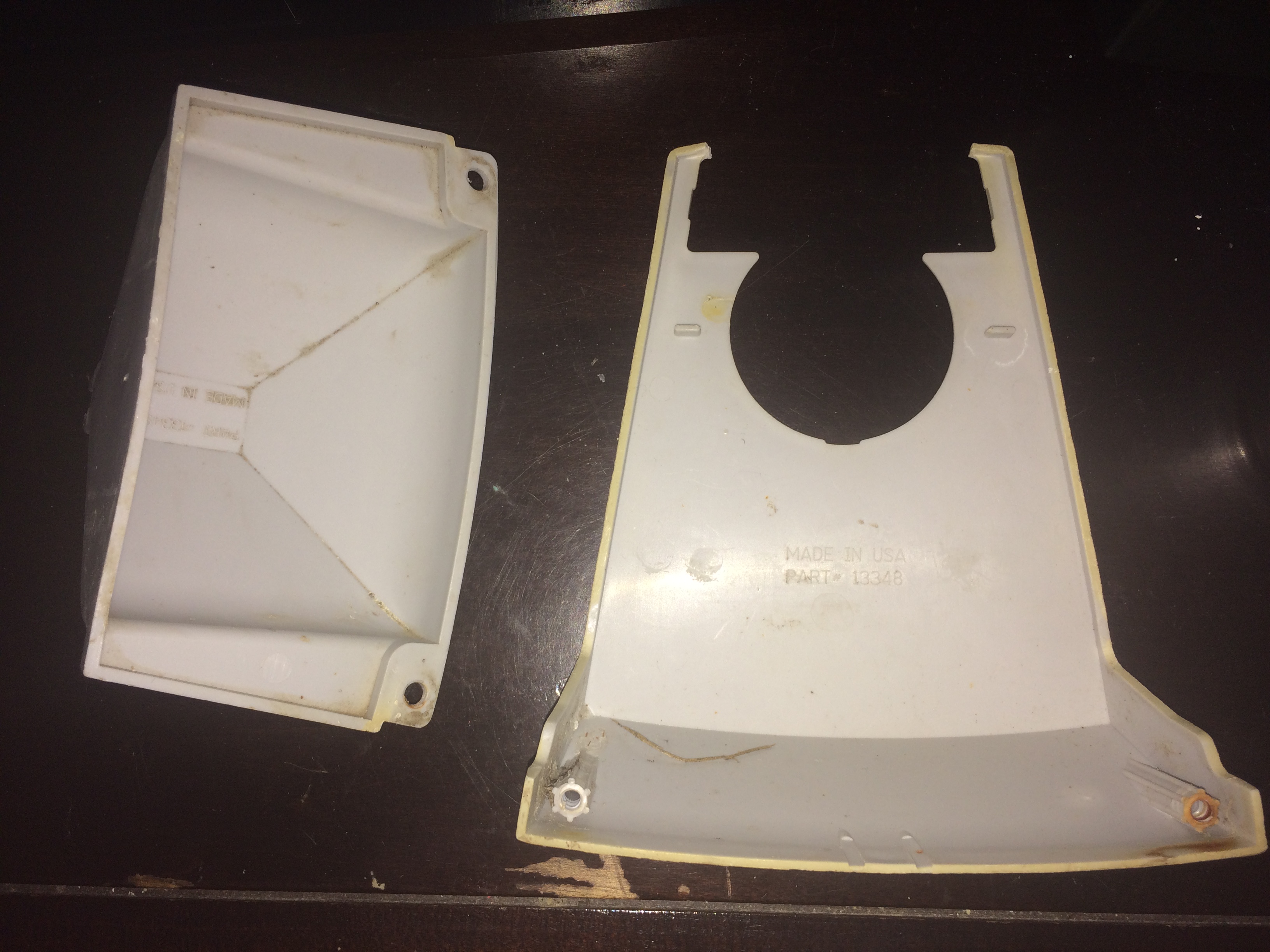 Wilbar Top Cap 6" Pewter Gray Straight Support - Screws NOT Included (Single) - 27037