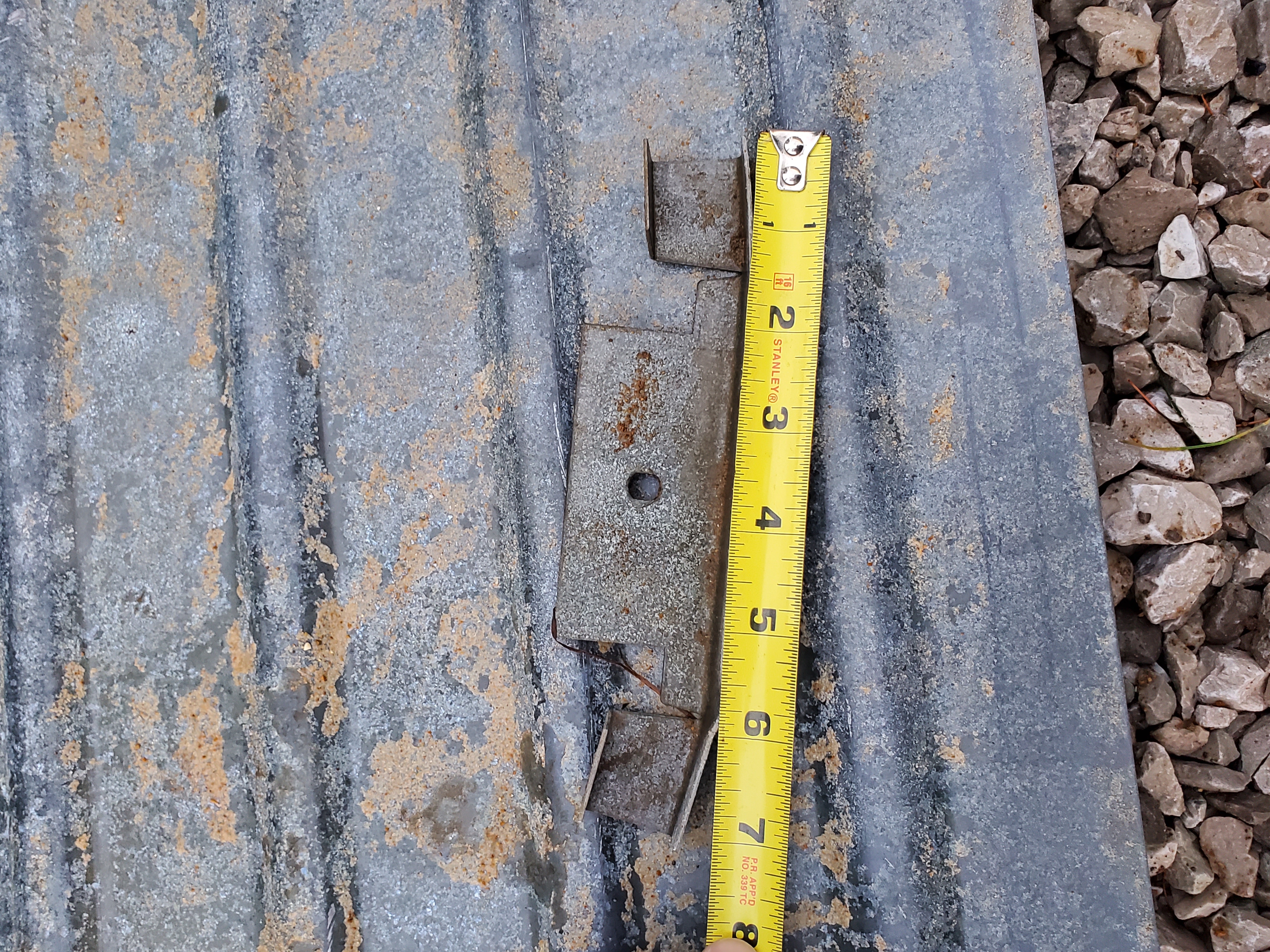 Wilbar Top or Bottom Plate, 8", for Round or Curved Side, Single - 19164